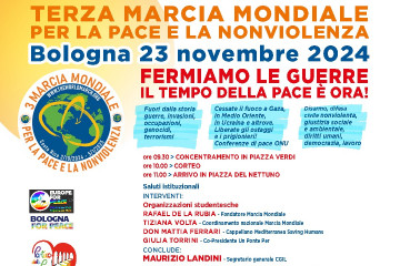 Terza Marcia Mondiale per la Pace e la Nonviolenza